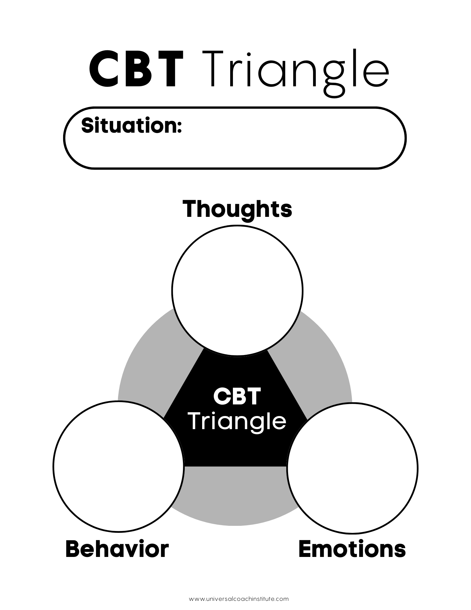 CBT Triangle Worksheet