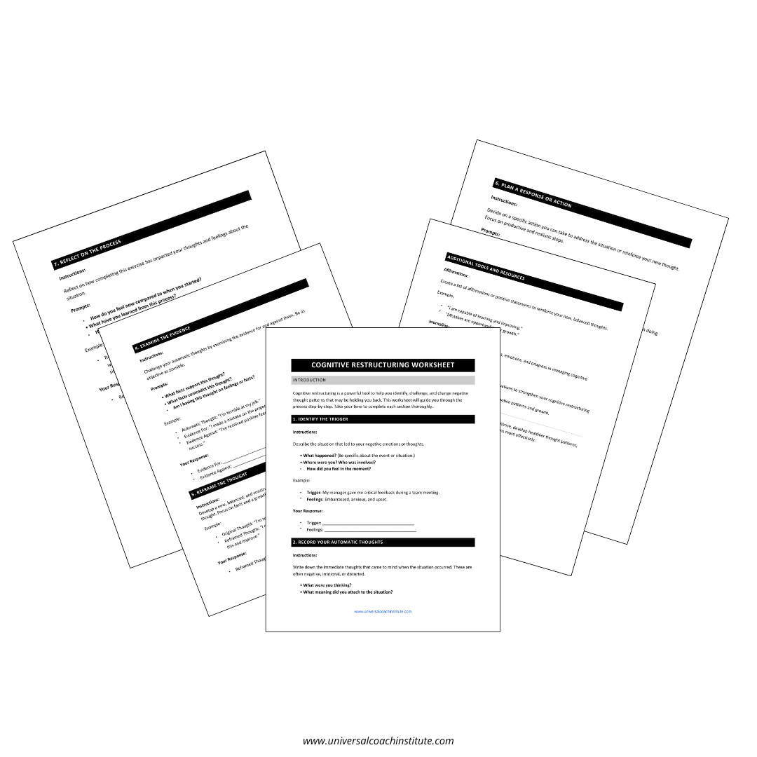 Cognitive Restructuring Worksheet
