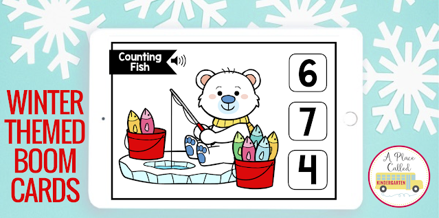 Winter Themed Kindergarten Digital Boom Cards These math and ELA Winter Boom Cards are perfect for early childhood, Kindergarten or first grade to use during literacy centers or math centers, stations, rotations or post-assessment. Thees decks of Boom cards includes FREE set and they can be used for face to face, virtual or remote learning for early elementary students. Your students with love this self checking activity. Click to learn more about Boom Learning and Boom Cards. (preK, Kindergarten, homeschool, 1st grade) #kindergarten #boomcards